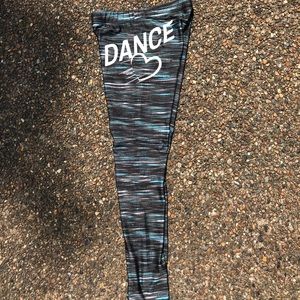 Justice full lengths “Dance” Leggings.